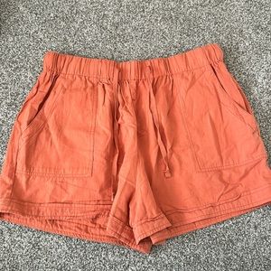 Boutique Orange High Waister Shorts
